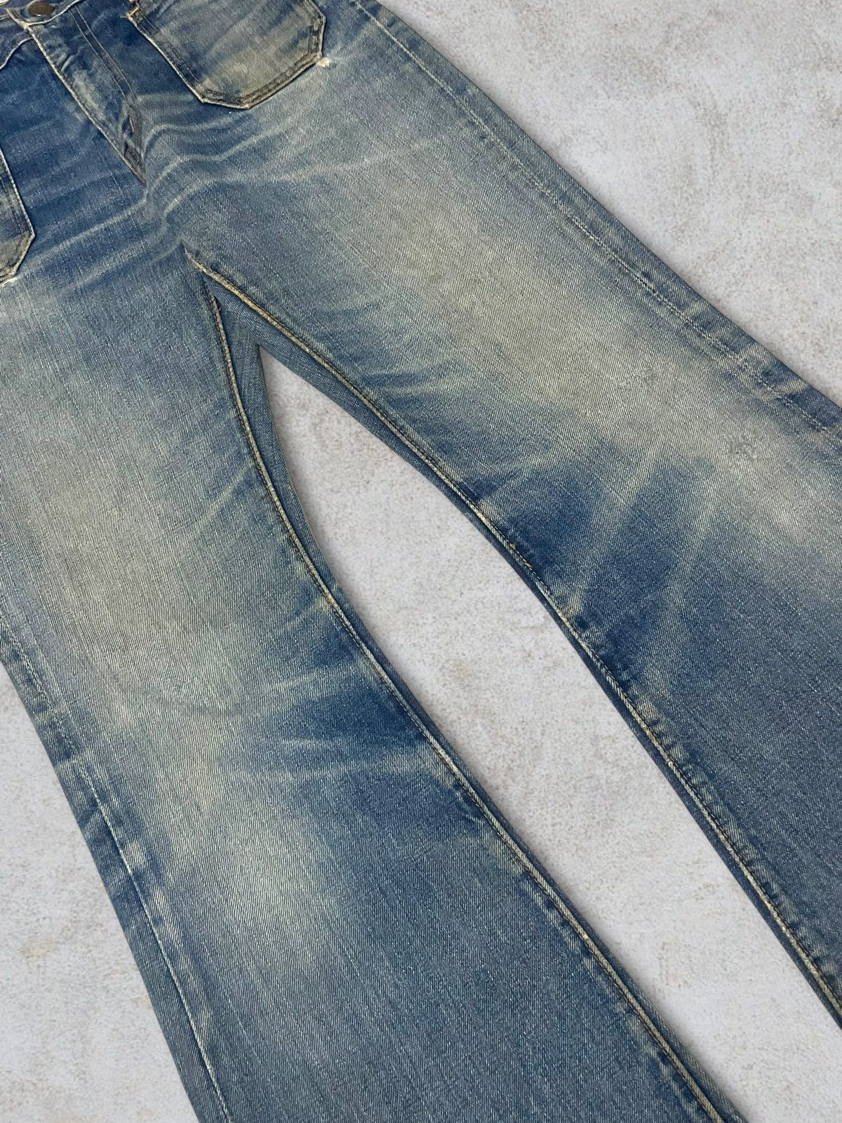 Edwin Rare Vintage 70s Edwin Talon Zip Bottom Bell Flare Bush Jean Size 30" / US 8 / IT 44 - 7 Thumbnail