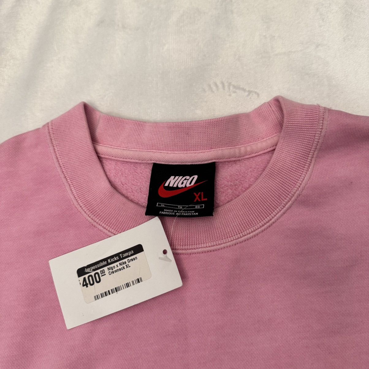 Nigo × Nike Nike x Nigo NRG Fleece Crew Sweatshirt Size US XL / EU 56 / 4 - 4 Thumbnail