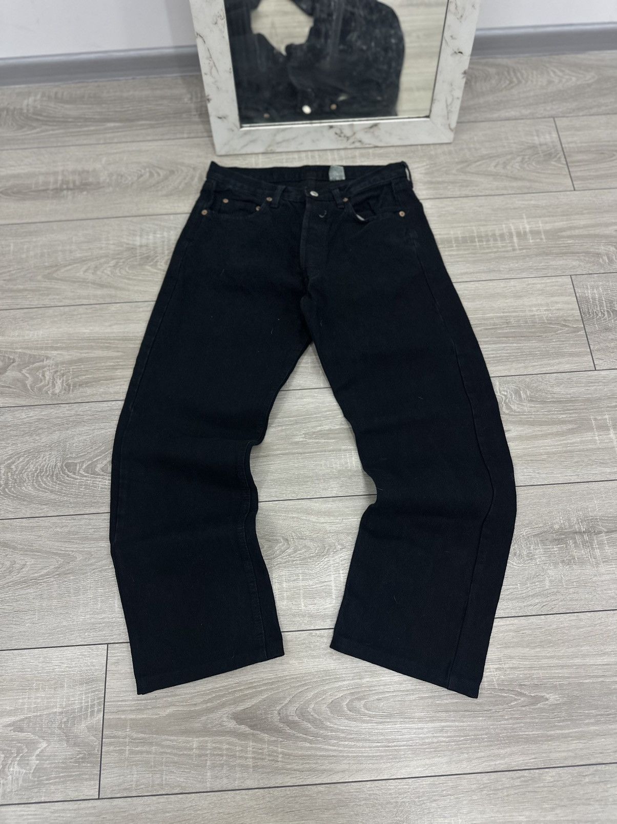 Levi's Levis 501 90s Baggy Wide Black Jeans Size US 32 / EU 48 - 1 Thumbnail