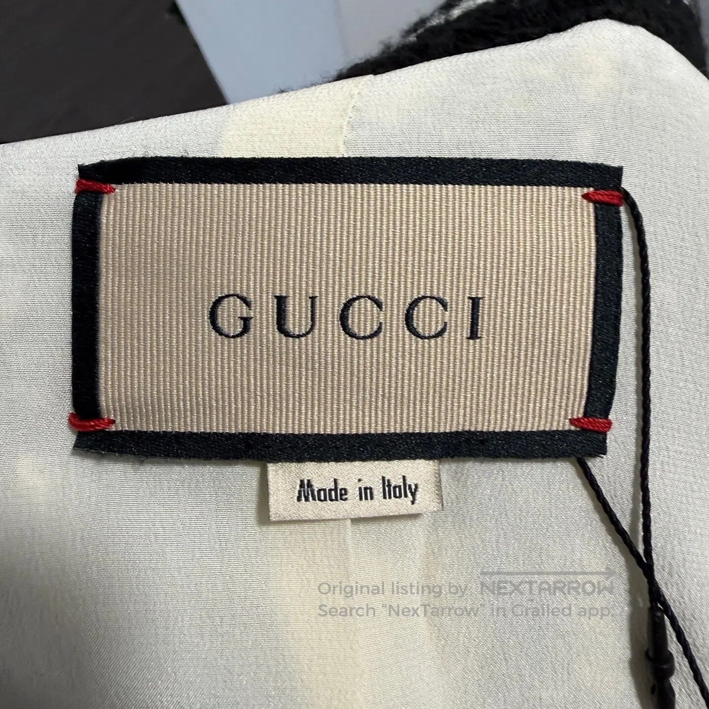 Gucci Guicci Black and white tweed cardigan| Size XS / US 0-2 / IT 36-38 - 3 Thumbnail