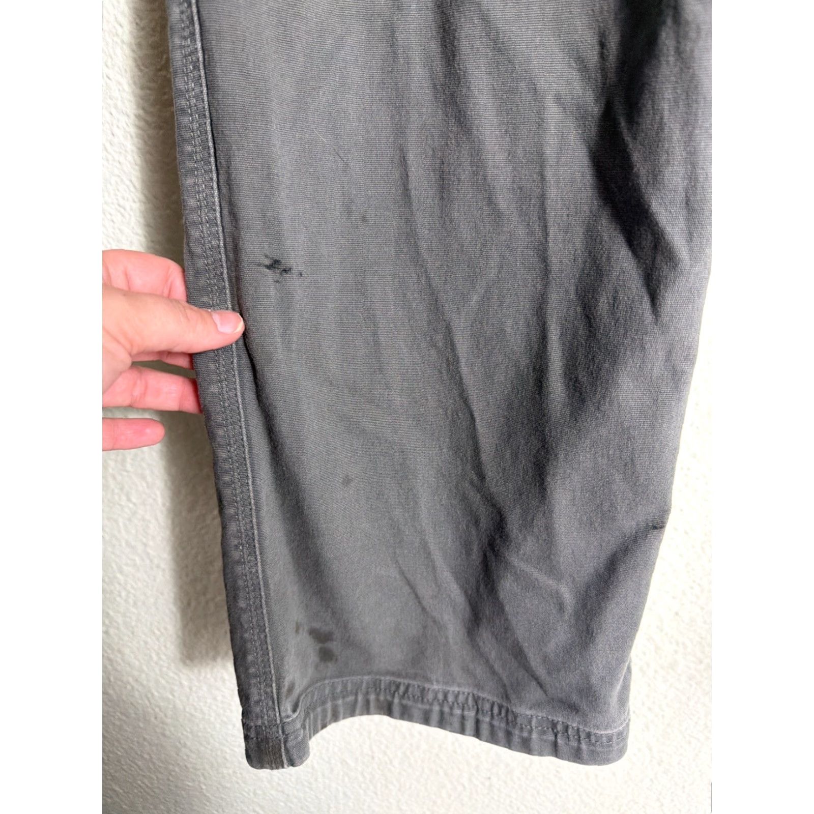 Olive Duluth Flex Fire Hose Pants Olive Green Mens 40x30 Stains Size US 40 / EU 56 - 4 Thumbnail