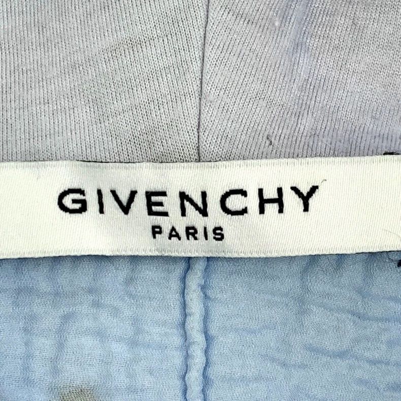 Givenchy Givenchy Light Blue Logo Letter Print Distressed Ripped Co Size US M / EU 48-50 / 2 - 6 Thumbnail