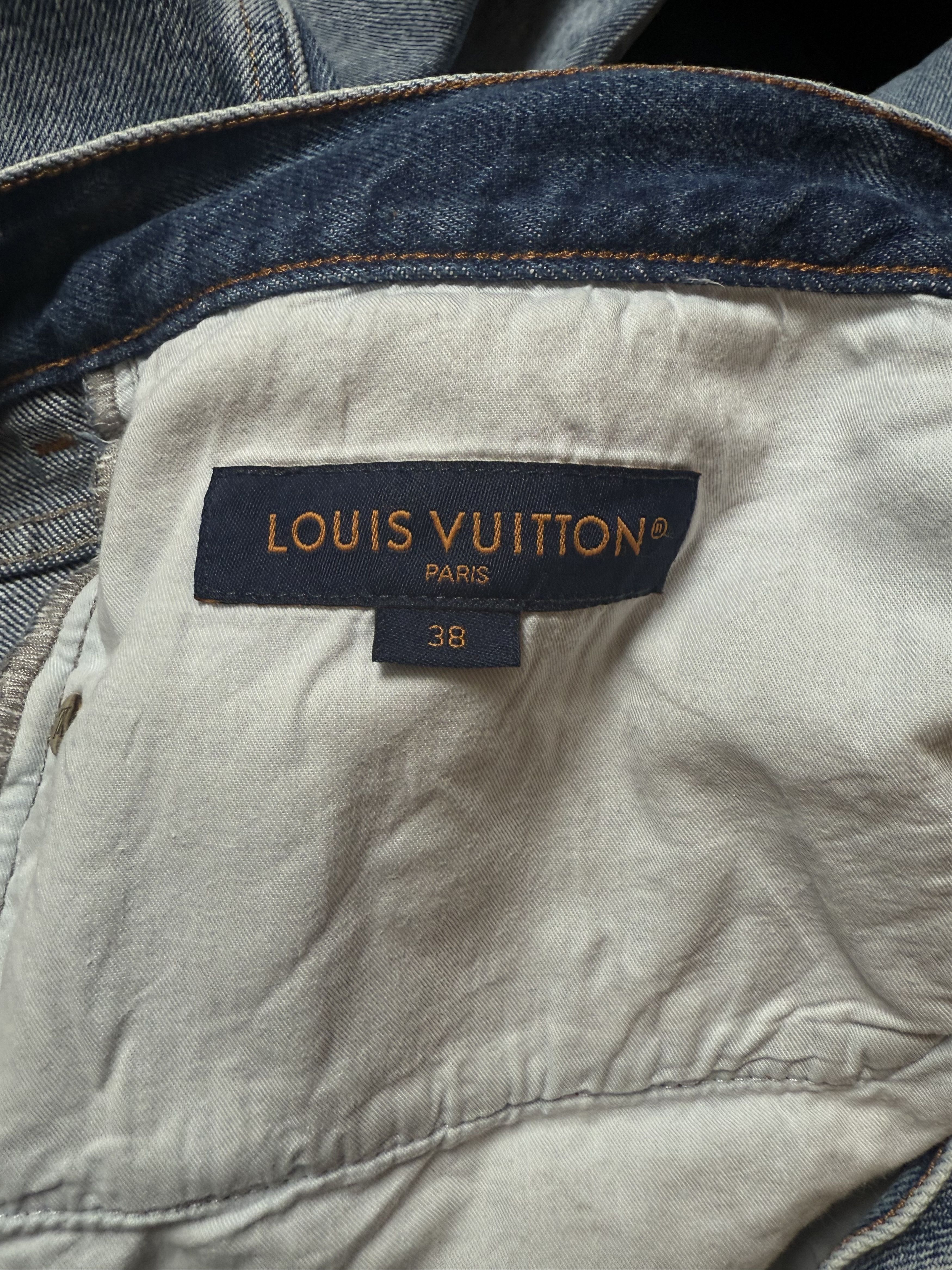 Louis Vuitton Washed Regular Jeans - Indigo Size US 38 / EU 54 - 6 Thumbnail