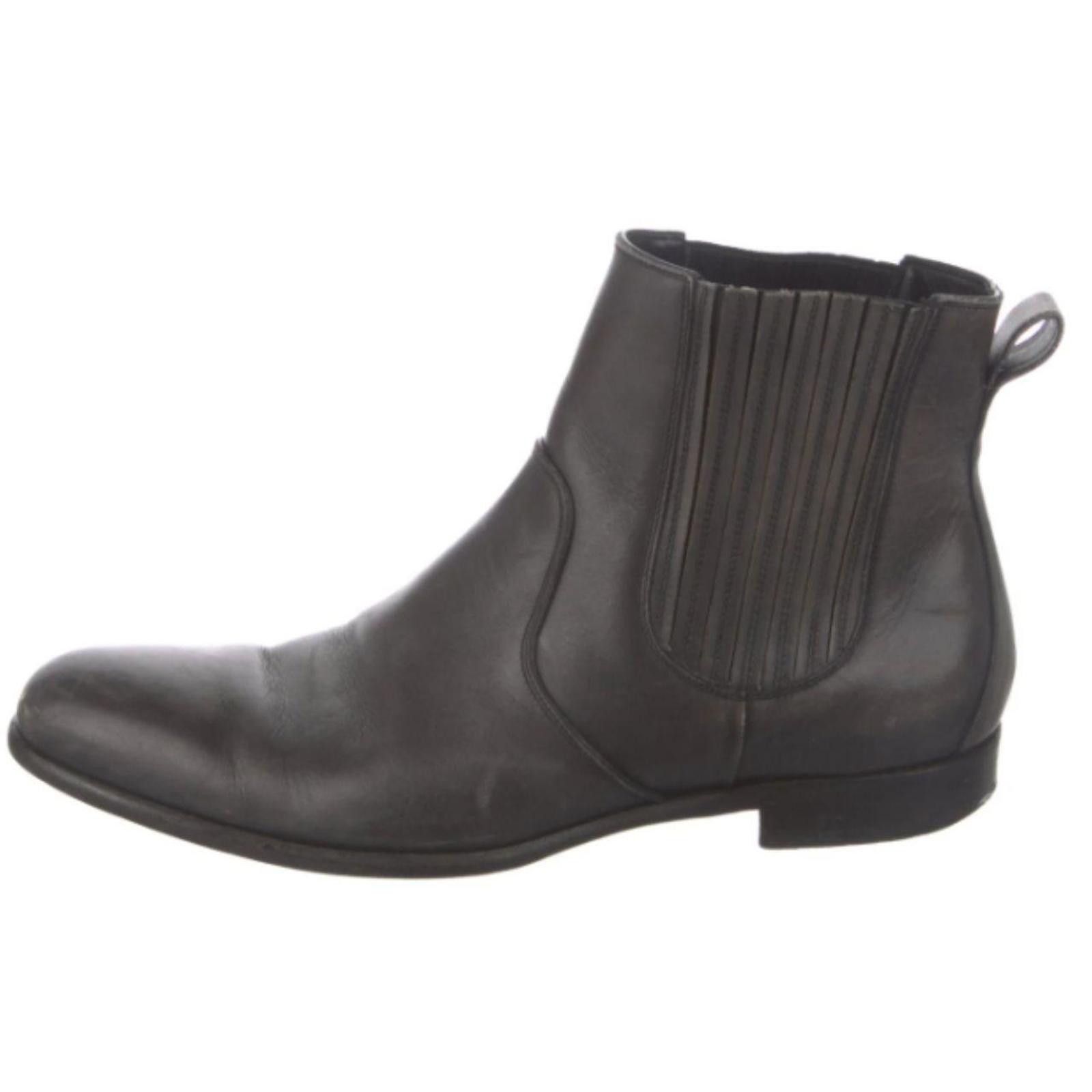 Dolce & Gabbana Dolce & Gabbana Men’s Dark Brown Chelsea Boots – Size 8 Size US 8 / EU 41 - 1 Thumbnail