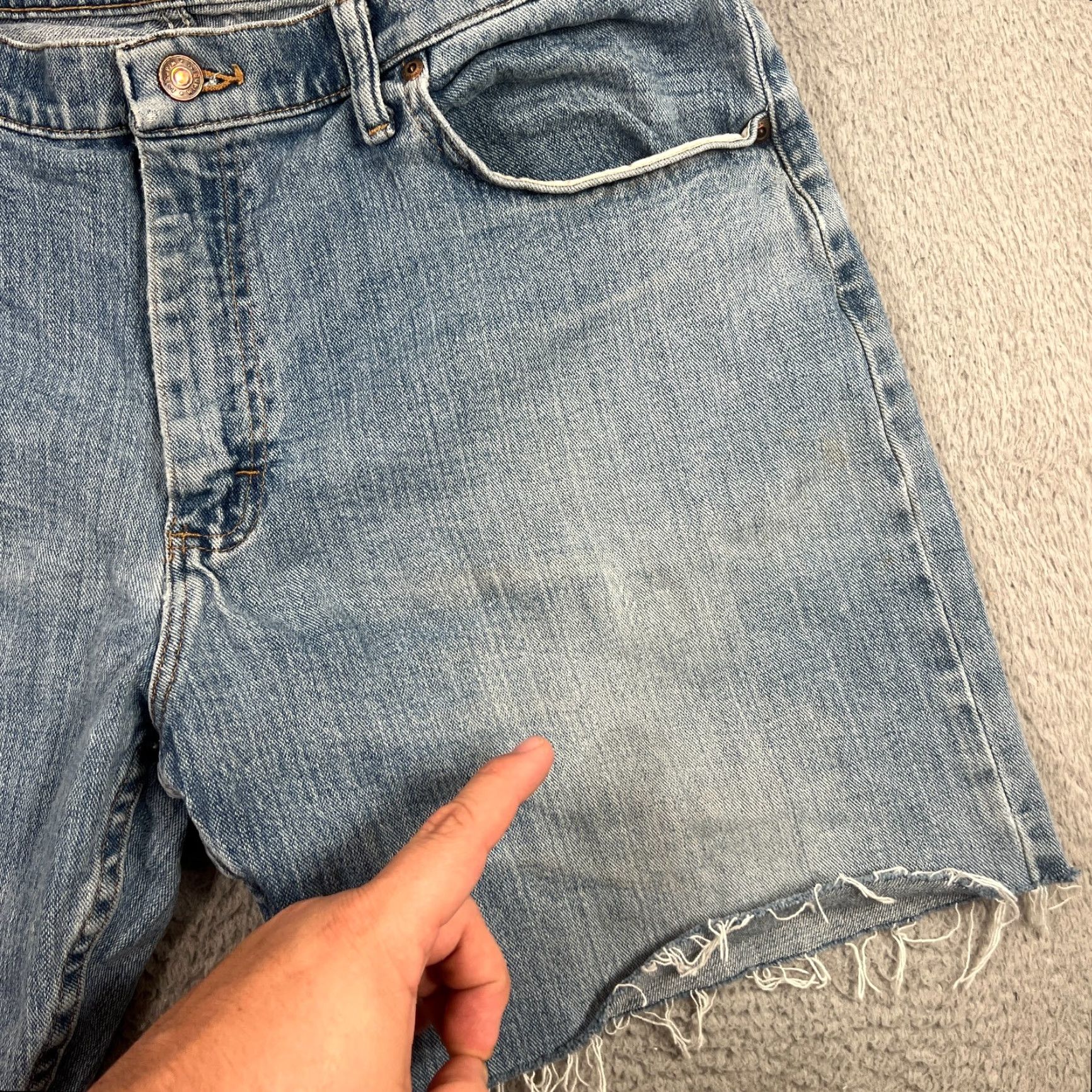 Wrangler VINTAGE Wrangler Men's Jean Shorts Size 37 Bermuda Relaxed Fit Mid Rise Blue Denim Summer Casual Size US 37 - 3 Thumbnail