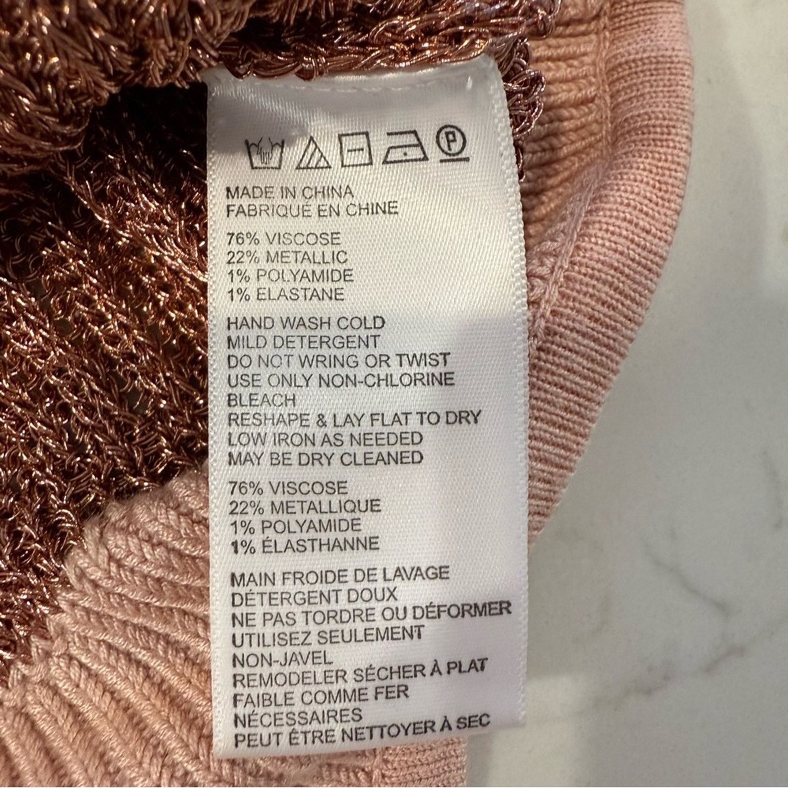Free People Intimately Free People Rose Metallic Knit Bodysuit Womens XS Size XS / US 0-2 / IT 36-38 - 9 Thumbnail