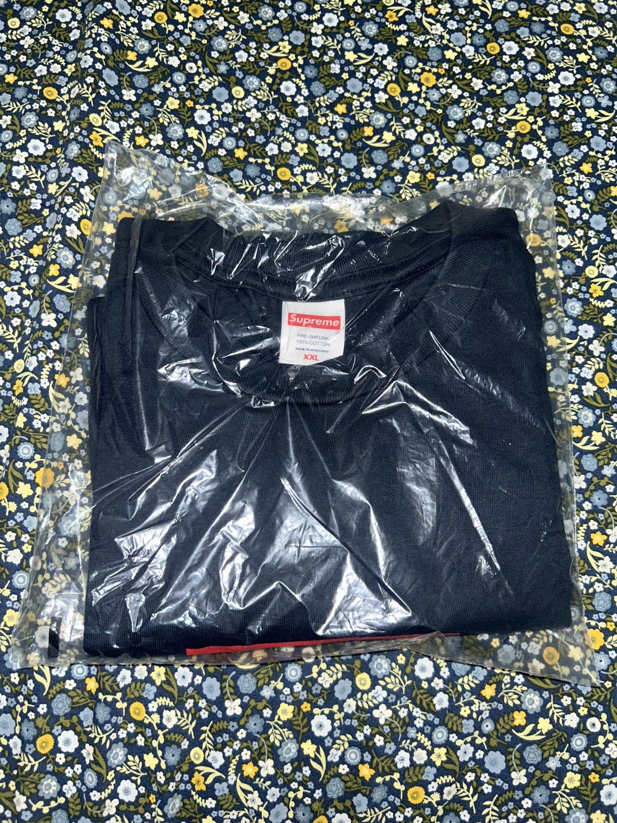 Supreme Supreme arabic box logo tee 2XL NAVY Size US XXL / EU 58 / 5 - 2 Thumbnail