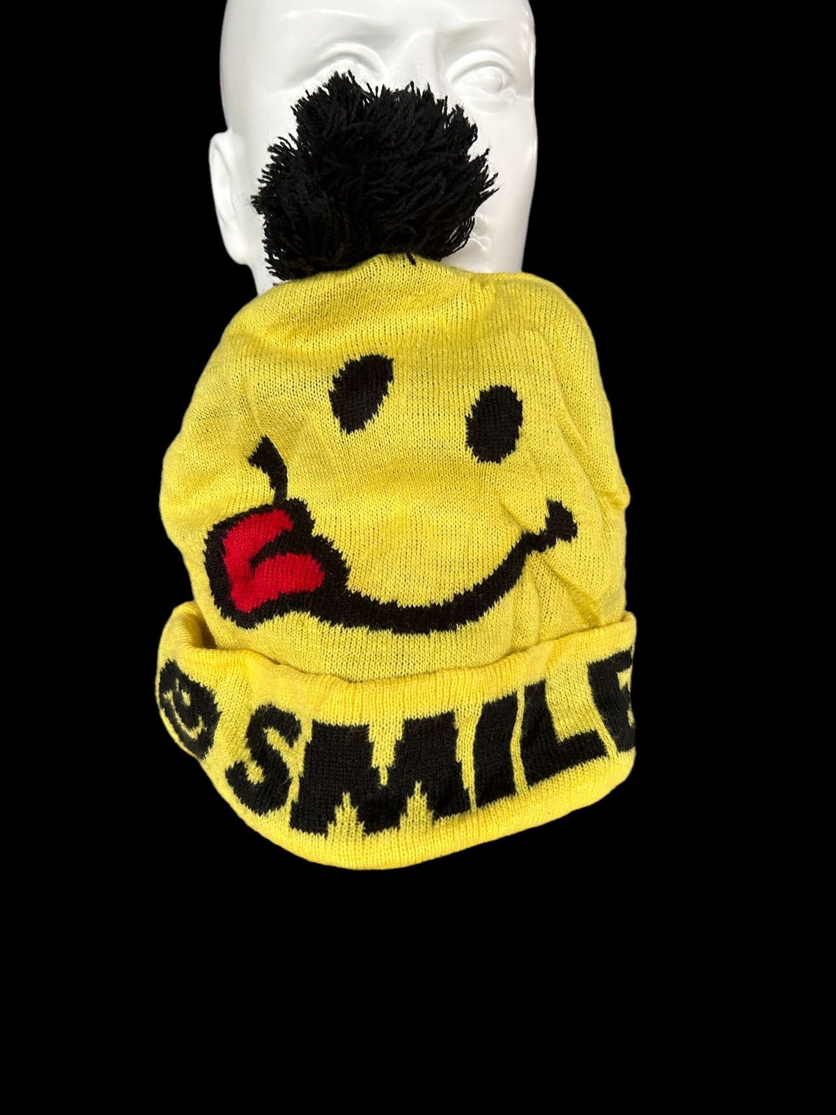 Japanese Brand × Kapital × Vintage Smile Inspired by Kapital Beanie Hats 🎌☠️ Size ONE SIZE - 3 Thumbnail
