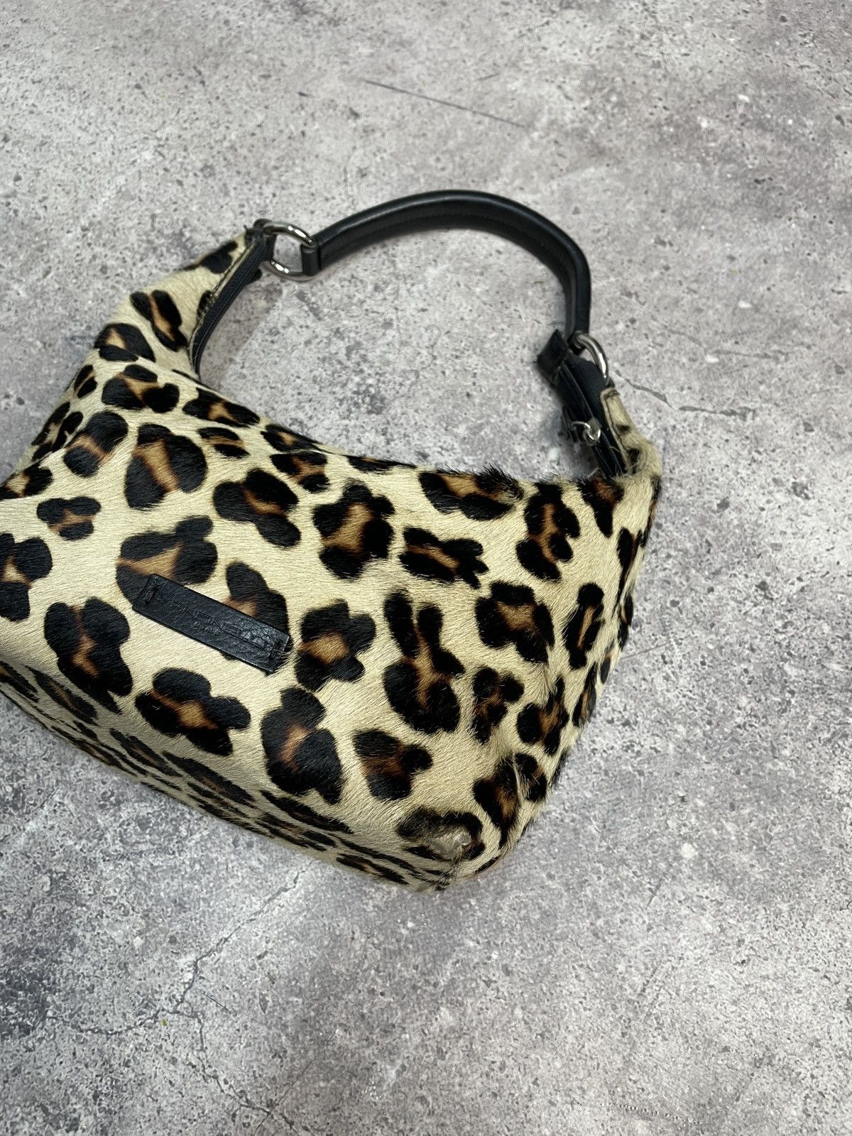 Guess Vintage Mancinelli Milano Leopard Baguette Shoulder Bag Hobo Size ONE SIZE - 13 Thumbnail