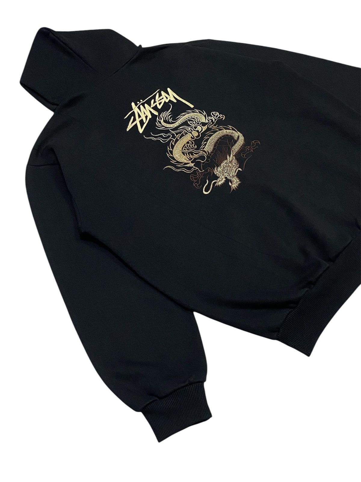 Stussy × Vintage Rare🔥Vintage 90s Stussy Dragon Embroidered Zipper Hoodie Size US L / EU 52-54 / 3 - 21 Thumbnail