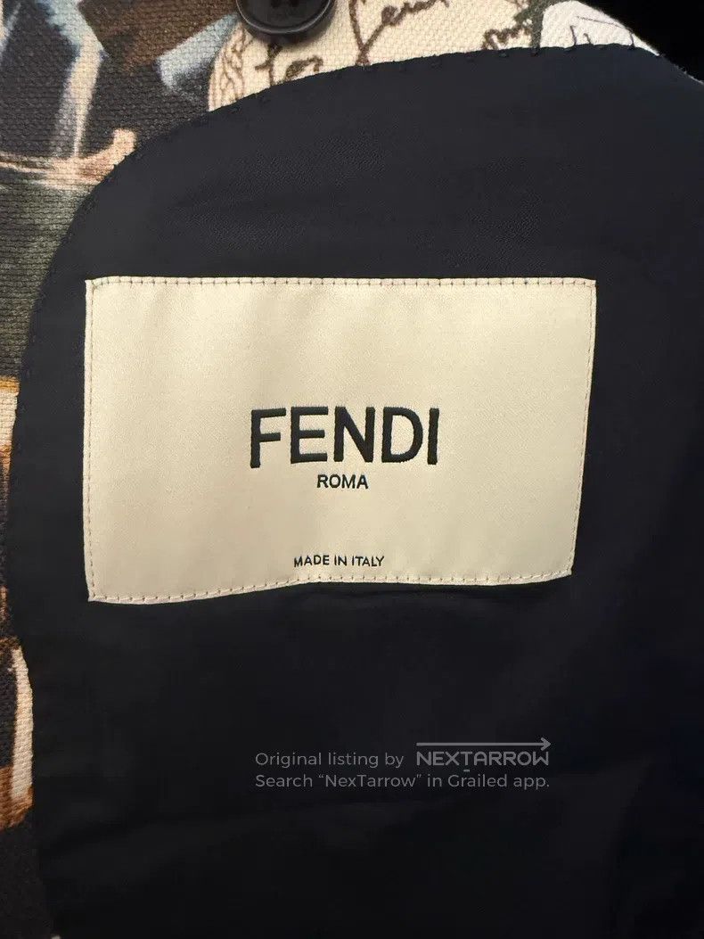 Fendi Fendi Limited Showpiece Artist Collaboration Printed Shirt Size XS / US 0-2 / IT 36-38 - 3 Thumbnail