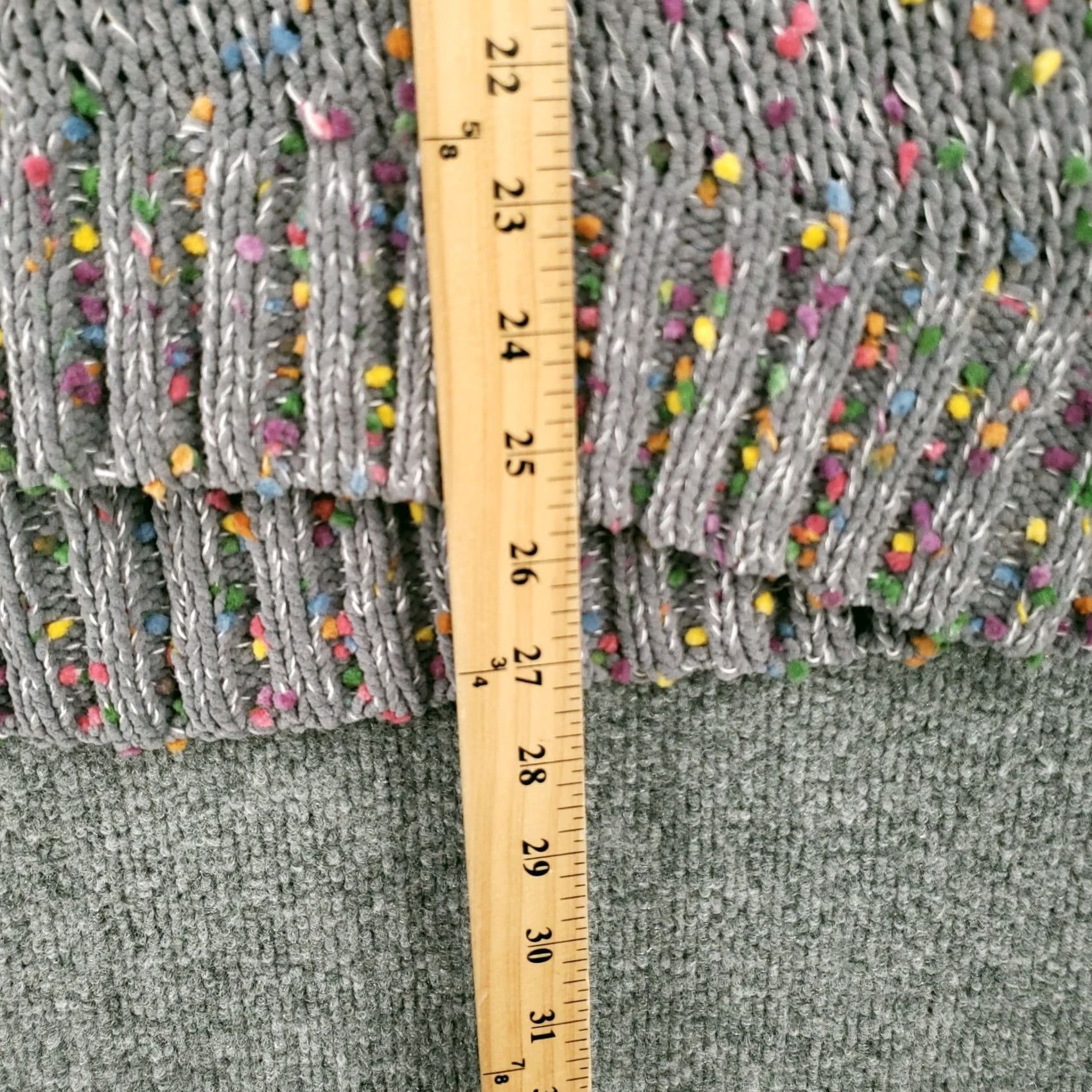 Vintage Seven7 Sweater Womens L Gray Knit Crewneck Pullover 7 7 Pullover Casual Workwear Long Sleeve Knit Size L / US 10 / IT 46 - 6 Thumbnail