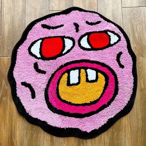 Other Cartoon Kawaii Cherry Bomb Handmade Tufted Carpet Size ONE SIZE - 1 Thumbnail
