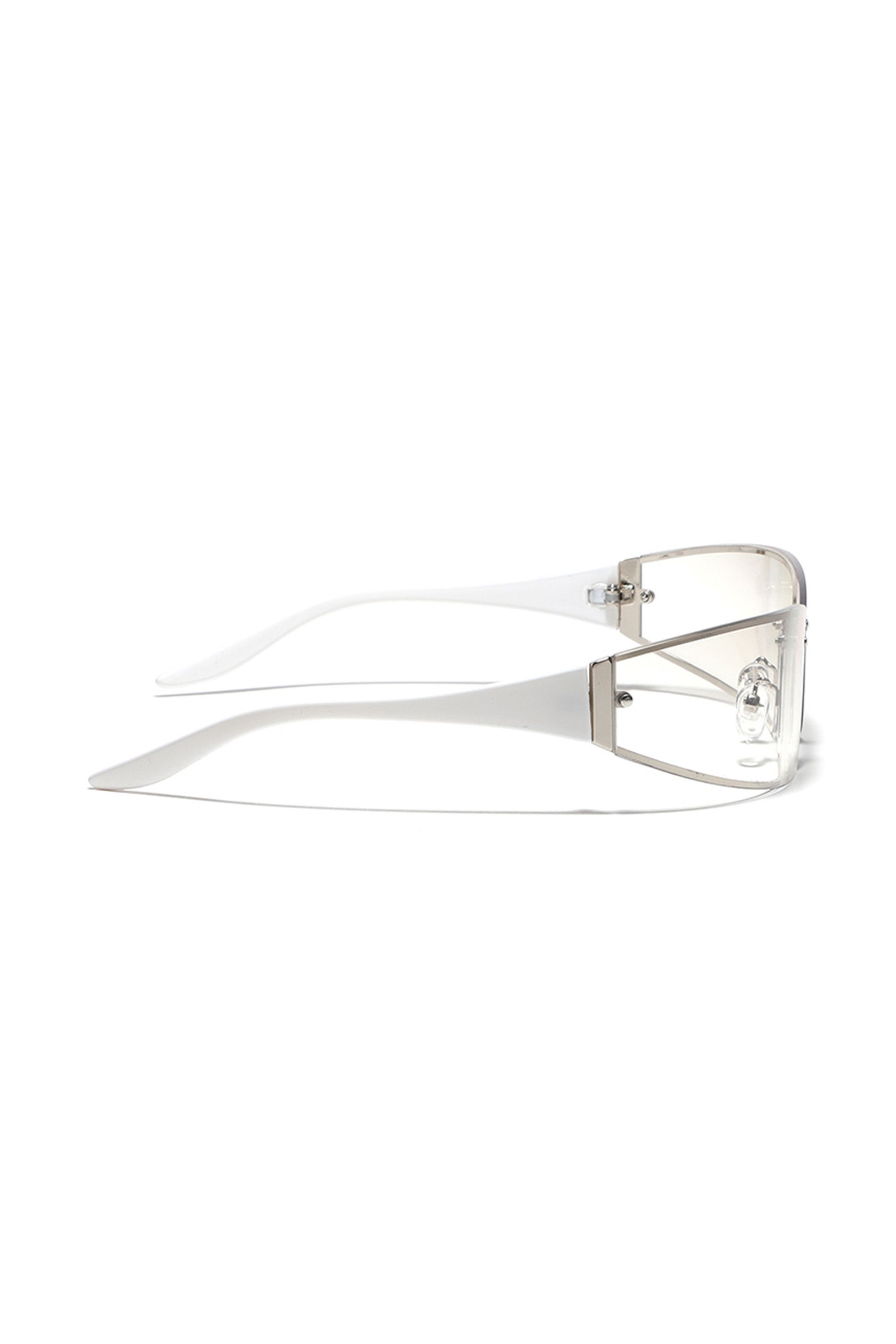 Japanese Brand Vtg Y2k Avant Garde Futuristic Sunglasses Silver Unisex OS Size ONE SIZE - 4 Thumbnail