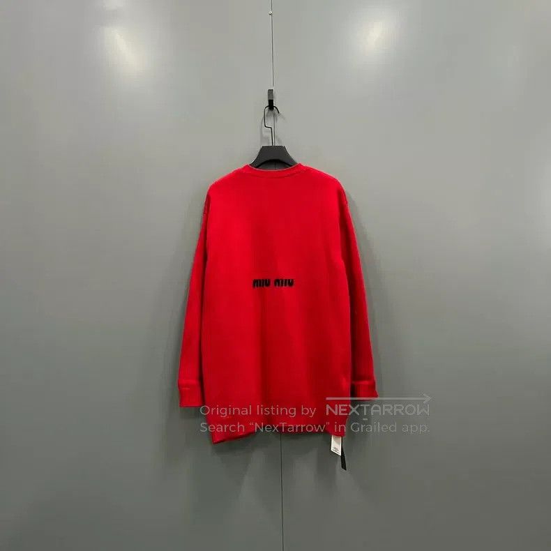 Miu Miu Miu Miu 40 Disney co-branded red Mickey printed sweater Size L / US 10 / IT 46 - 2 Thumbnail