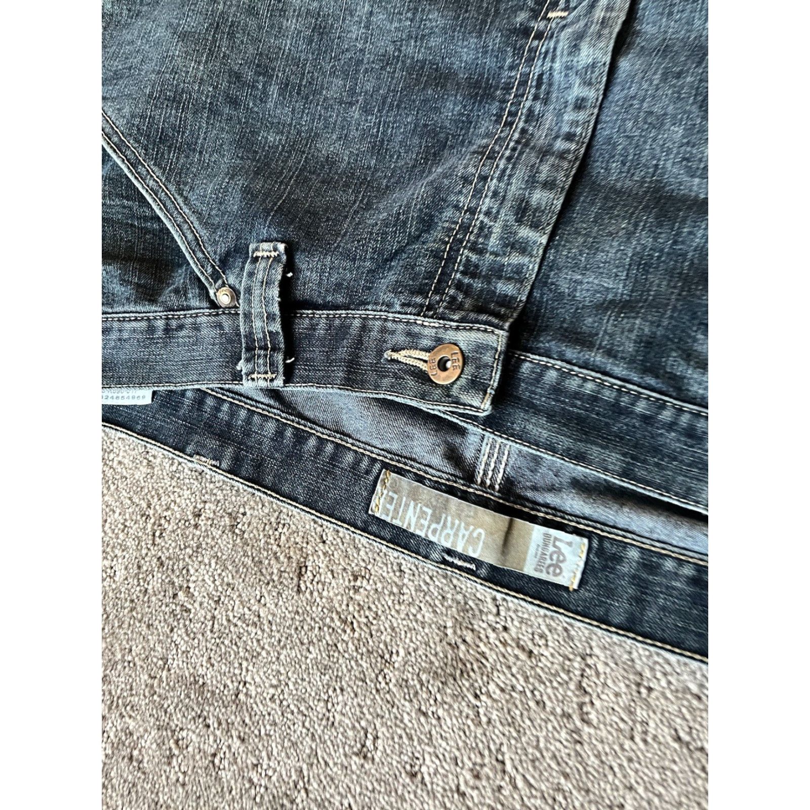 Lee VINTAGE Lee Jeans Relaxed Baggy Straight 40x30 Blue Denim Carpenter Mens Size US 40 / EU 56 - 6 Thumbnail