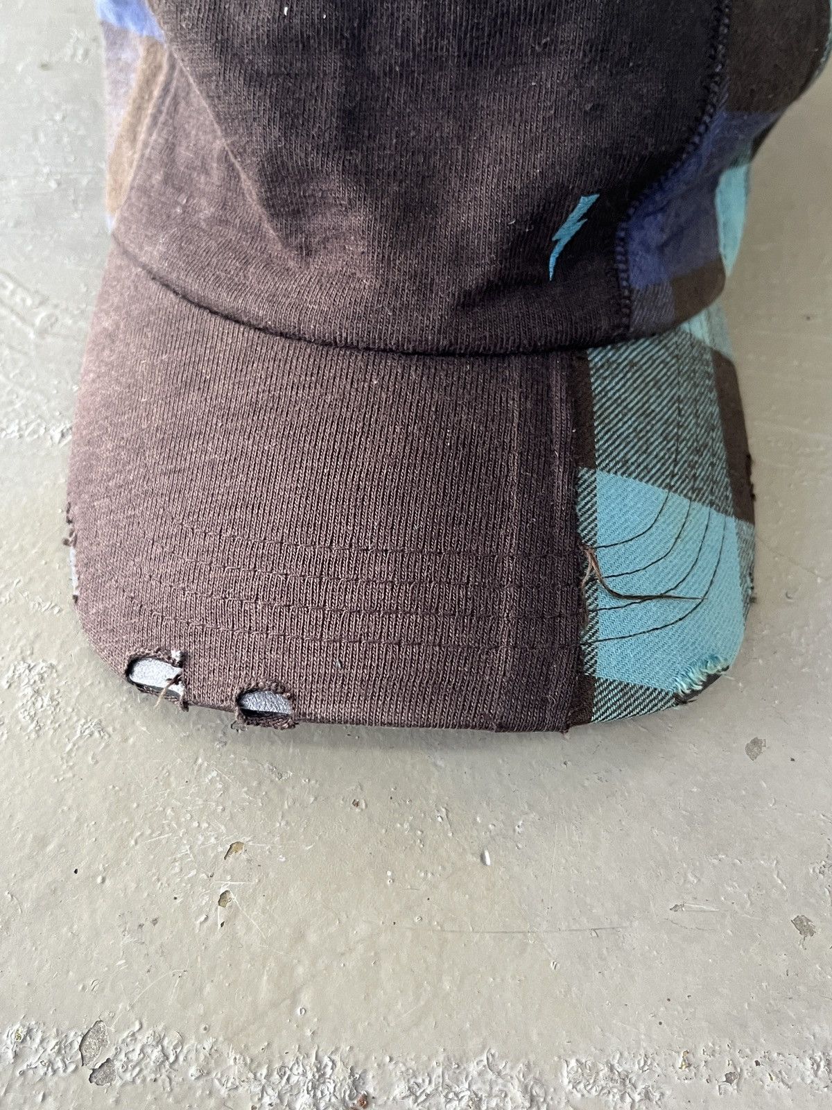 Hysteric Glamour RARE MONTAGE PATCHWORK DISTRESSED CAP KAPITAL STYLE Size ONE SIZE - 11 Thumbnail