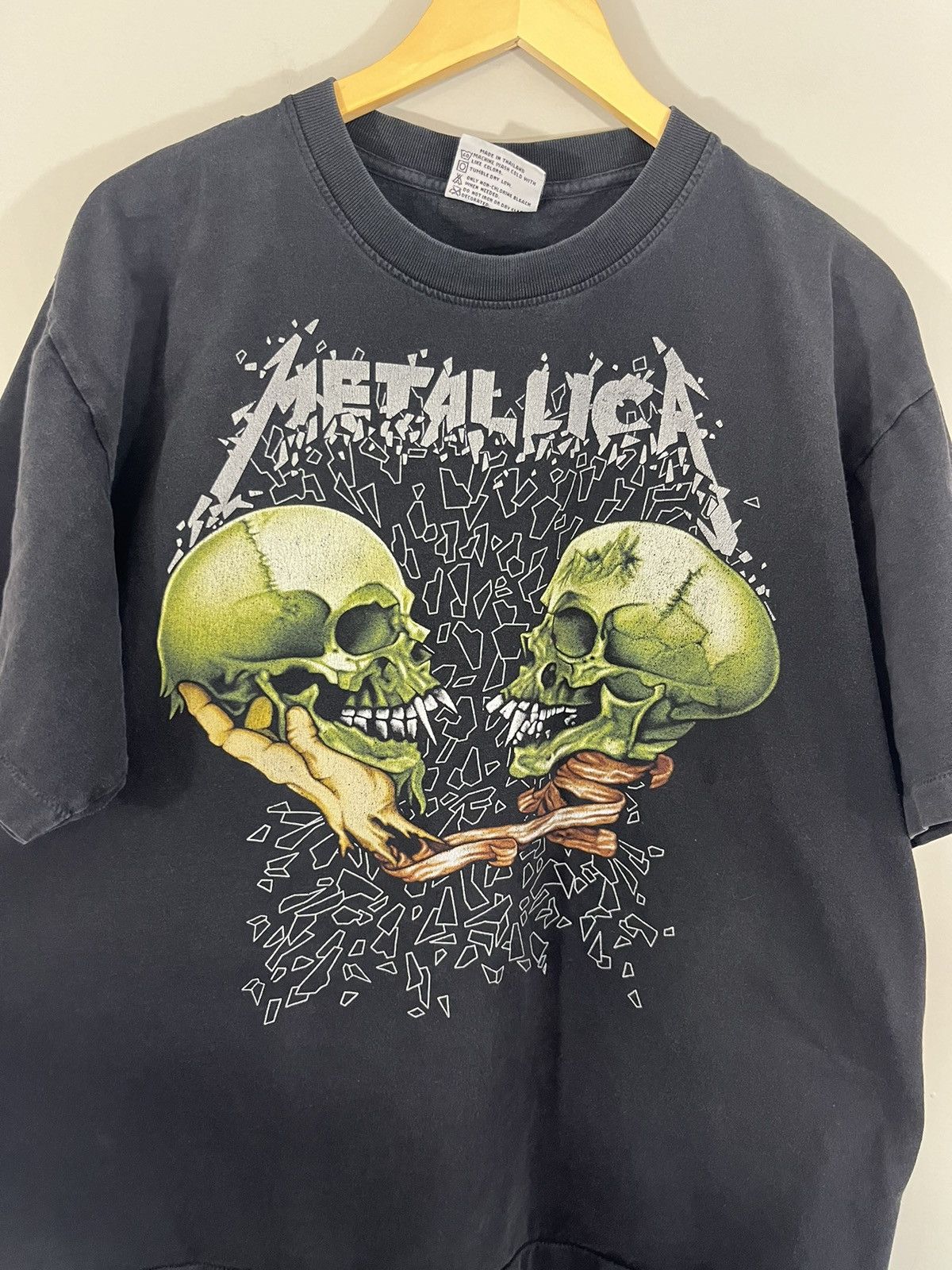Band Tees METALLICA Single Stitch Oversized Faded Vintage Band Tee Size US XL / EU 56 / 4 - 2 Thumbnail