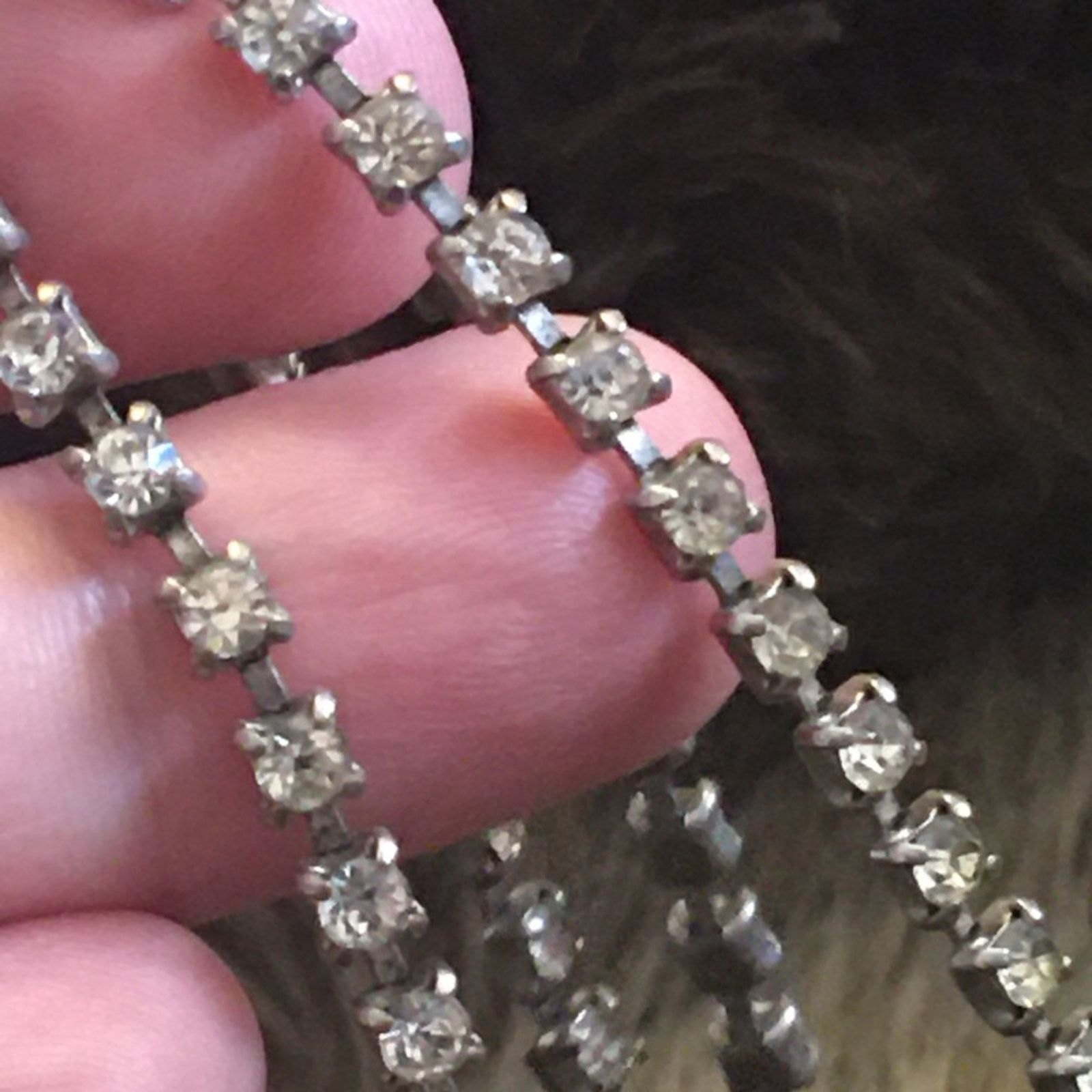 Vintage Vintage elegant clear rhinestone choker necklace Size ONE SIZE - 5 Thumbnail