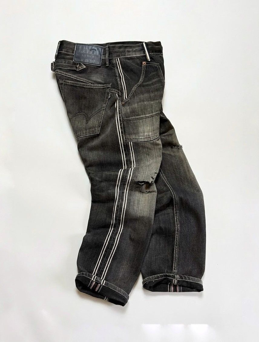 Edwin vintage Edwin Japan selvedge buckle belt denim jeans 1990s Size US 30 / EU 46 - 1 Thumbnail