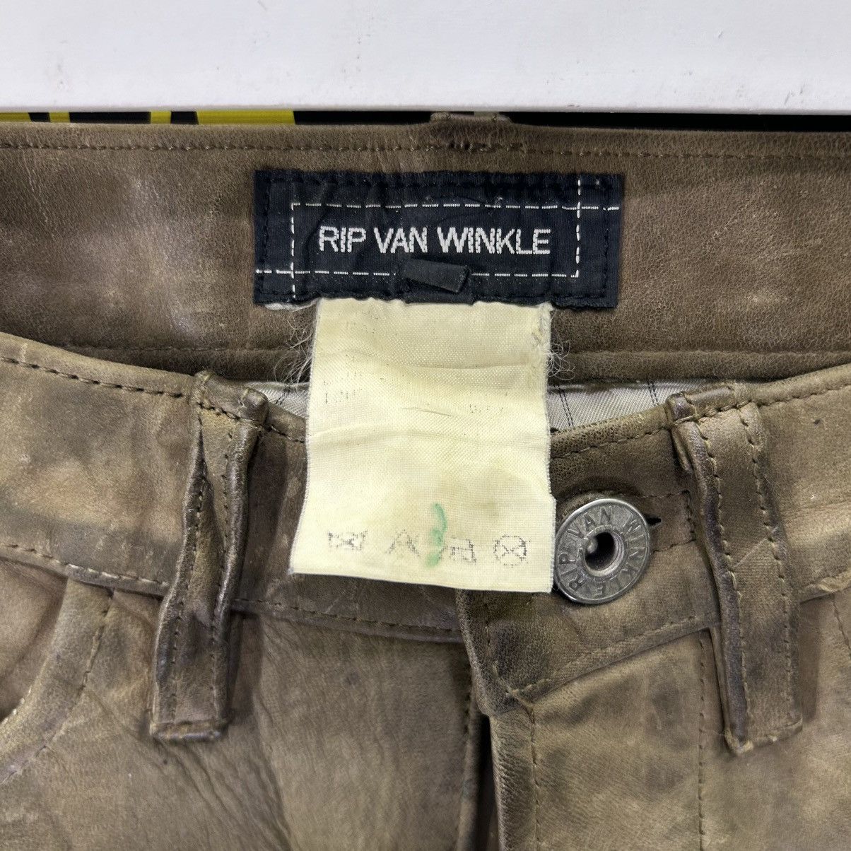 Genuine Leather Vintage Rip Van Winkle Flare Leather Pant Size US 28 / EU 44 - 8 Thumbnail
