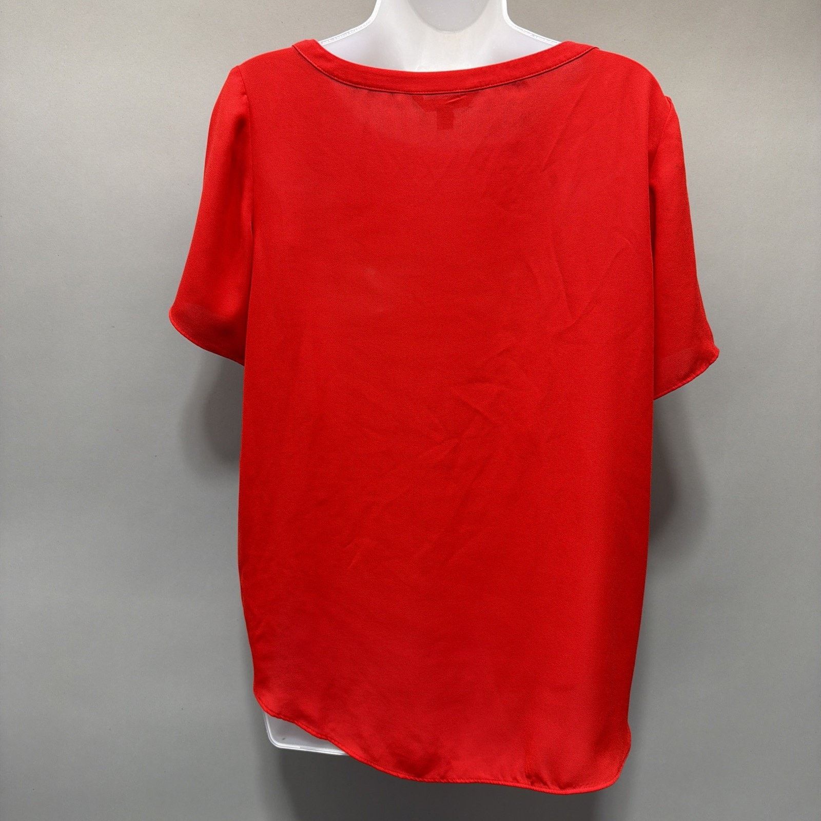 Banana Republic BANANA REPUBLIC Red Short Sleeve Career Blouse size Small Size S / US 4 / IT 40 - 2 Thumbnail