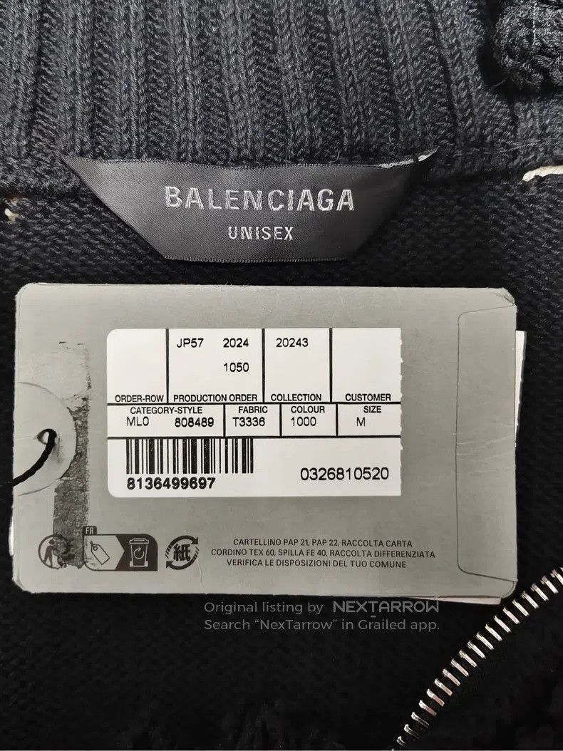 Balenciaga Balenciaga Dragon Pattern Zippered Sweater Size US M / EU 48-50 / 2 - 5 Thumbnail