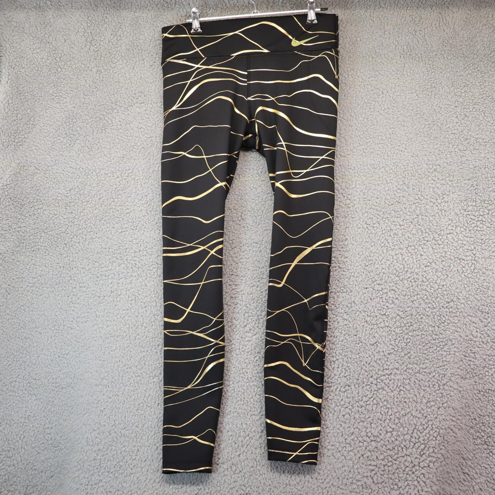 Nike Nike Tights Women Medium Icon Metallic CU3333-010 Leggings Size 32" / US 10 / IT 46 - 1 Thumbnail