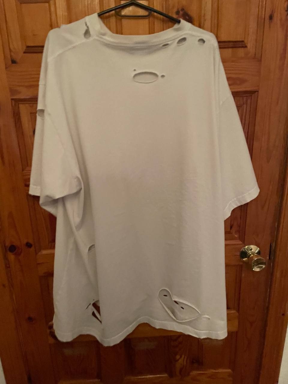 Balenciaga Caps Destroyed Flatground Large Fit T-shirt in Vinate Jersey Size US L / EU 52-54 / 3 - 2 Thumbnail