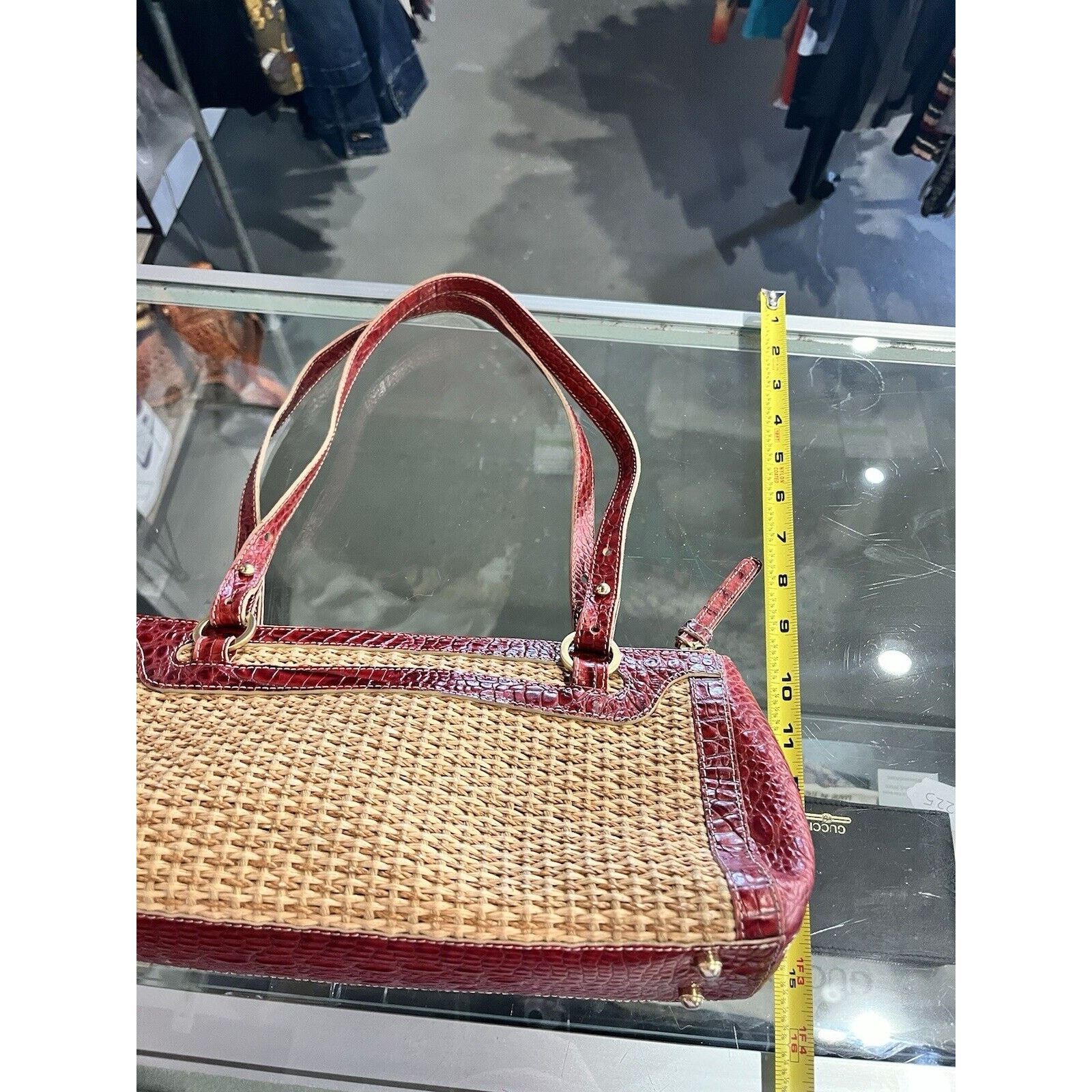 Brahmin woven handbag sales
