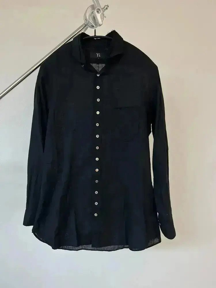 Yohji Yamamoto distressed neck shirt