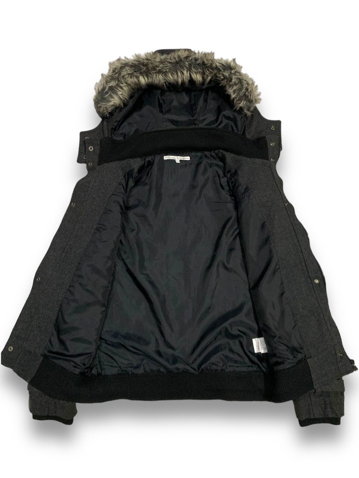If Six Was Nine Growth by Grail Faux Fur Hooded Punk Style Duffle Jacket Size US M / EU 48-50 / 2 - 3 Thumbnail