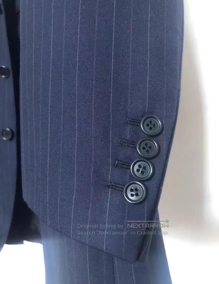 Brioni Brioni Striped Italian Navy Blue Suite Size US M / EU 48-50 / 2 - 4 Thumbnail