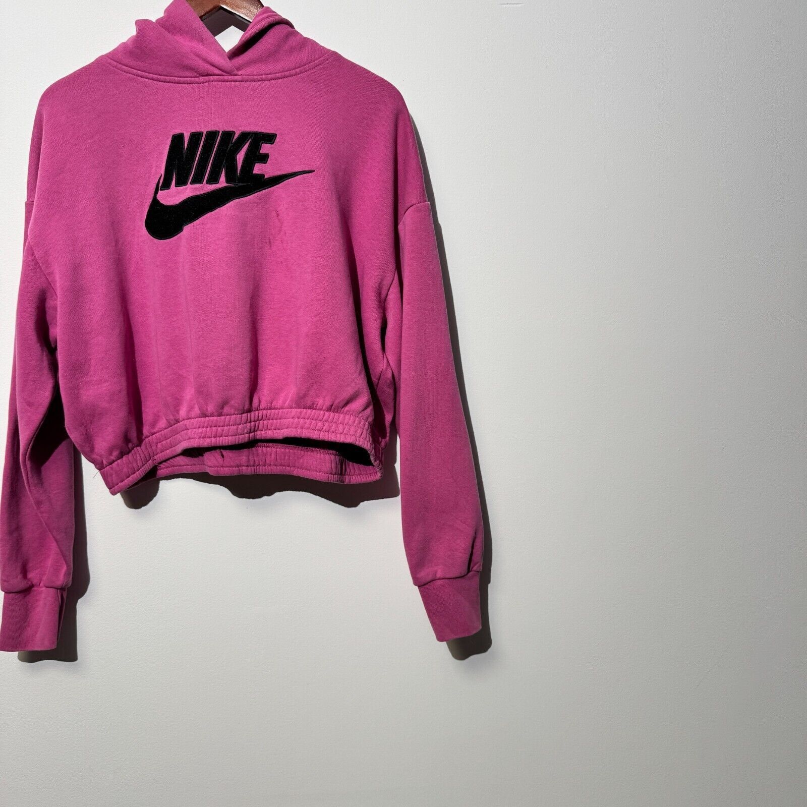 Nike × Vintage Vintage Nike Women's Pink Cotton Hoodie Size M Purple Lilac Size US M / EU 48-50 / 2 - 3 Thumbnail