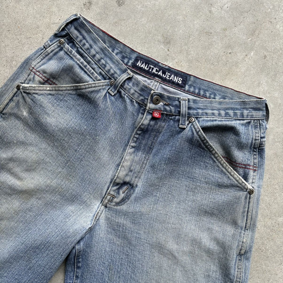 Nautica × Vintage vintage Y2K NAUTICA JEANS Distressed Baggy Cargo jorts short Size US 32 / EU 48 - 5 Thumbnail