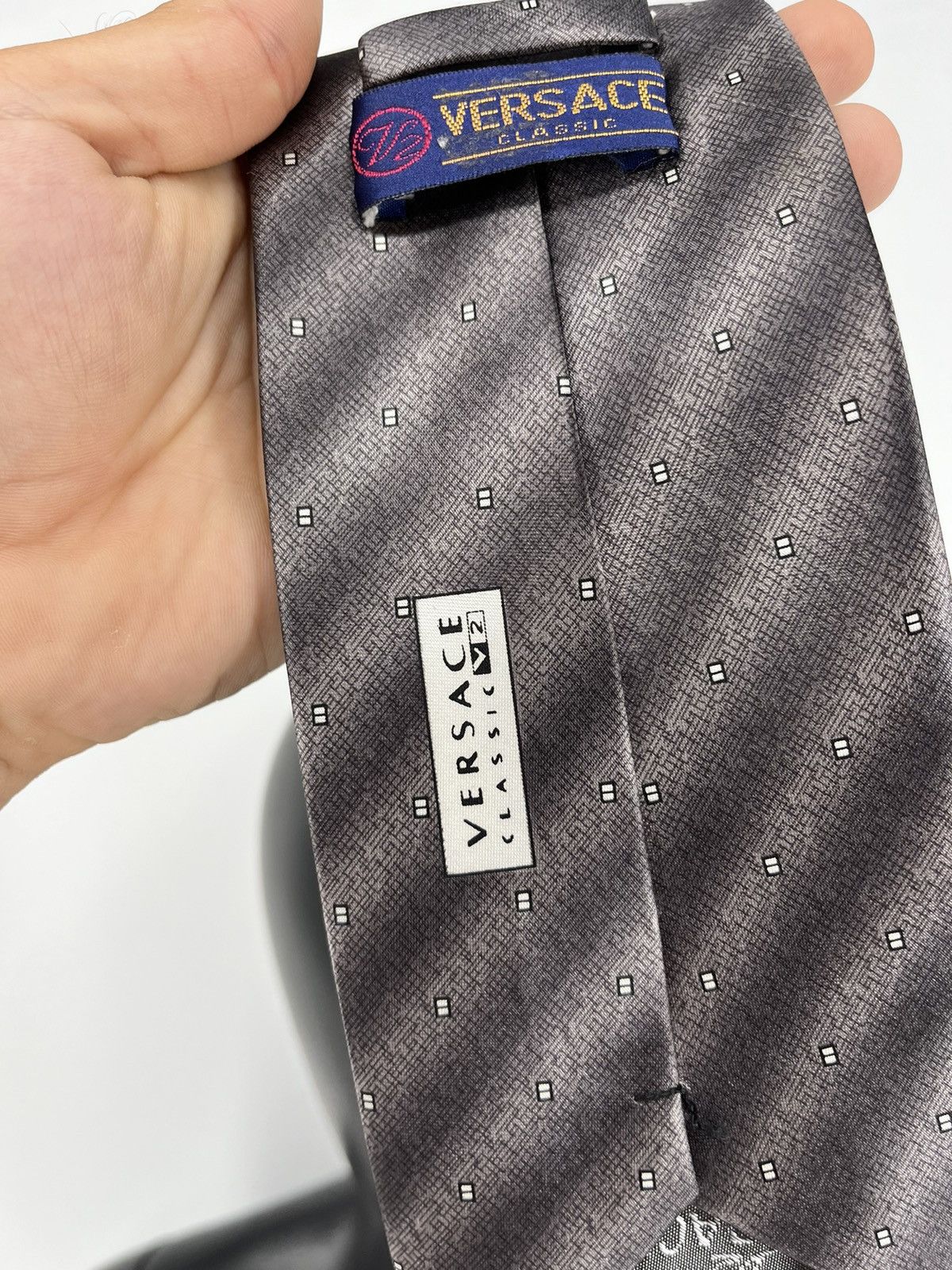 Versace × Vintage Vintage Versace Classic V2 Silk Tie Size ONE SIZE - 4 Thumbnail