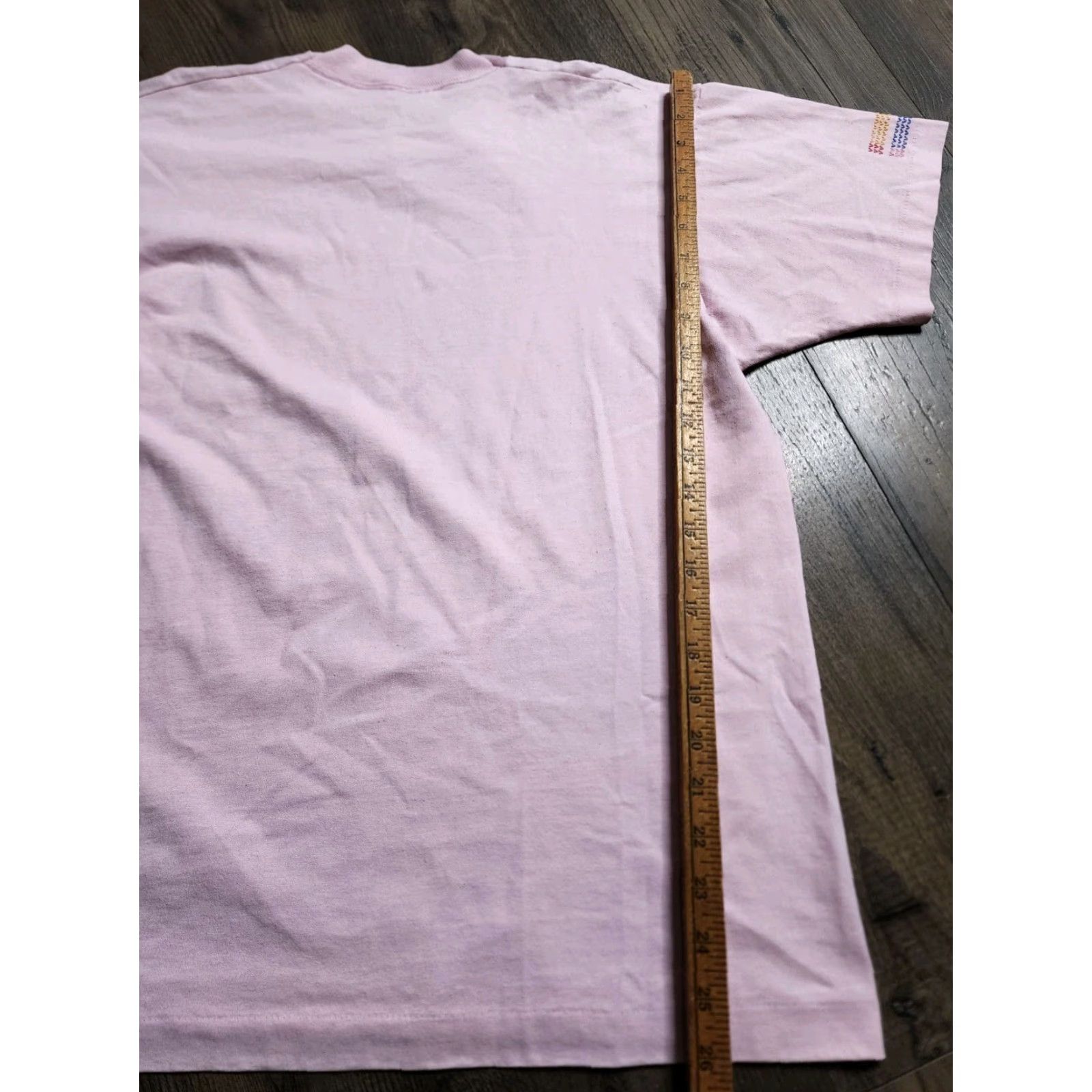 Fruit Of The Loom VINTAGE Cross Stitch Style Shirt Unisex L Pink 1990s T-Shirt Graphic Tee Cotton Short Sleeve Distressed Size US L / EU 52-54 / 3 - 2 Thumbnail