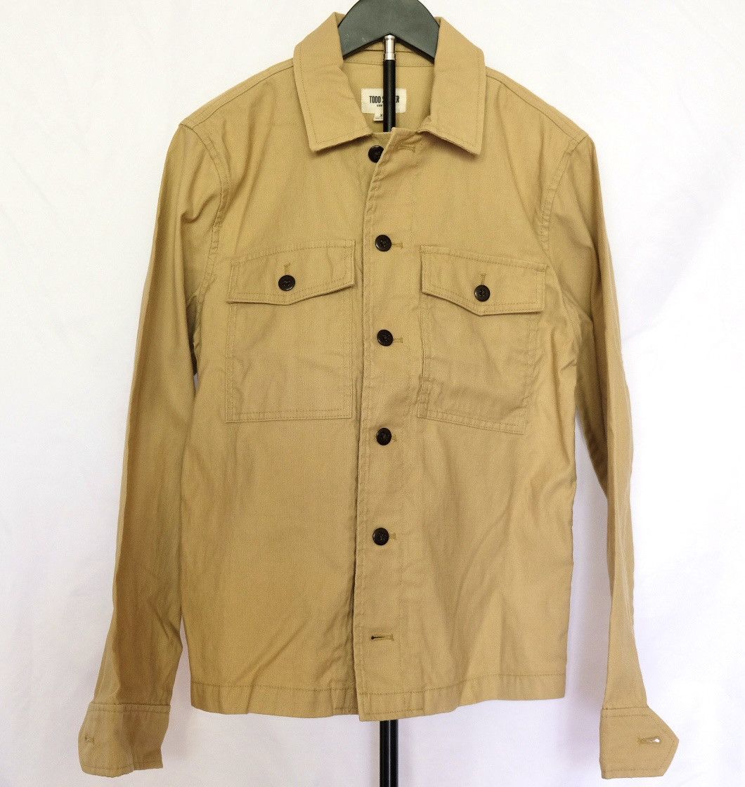 Todd Snyder CPO Shirt Jacket in Khaki Size US XS / EU 42 / 0 - 1 Thumbnail
