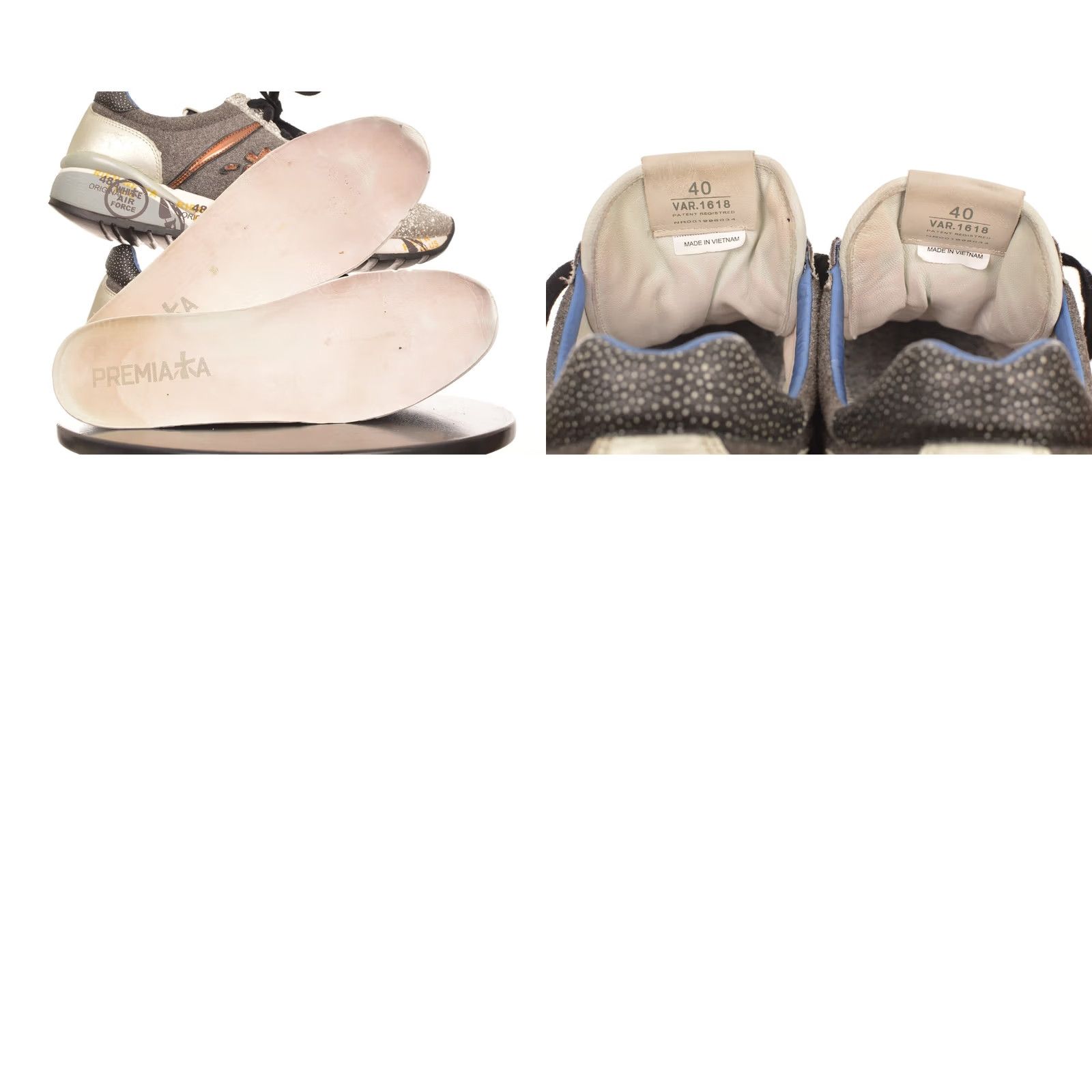 Premiata Premiata VAR 1618 Womens Glittered Sneakers Size 40 Gray Athletic Shoes Ladies 9.5 US Size US 10 / IT 40 - 8 Thumbnail
