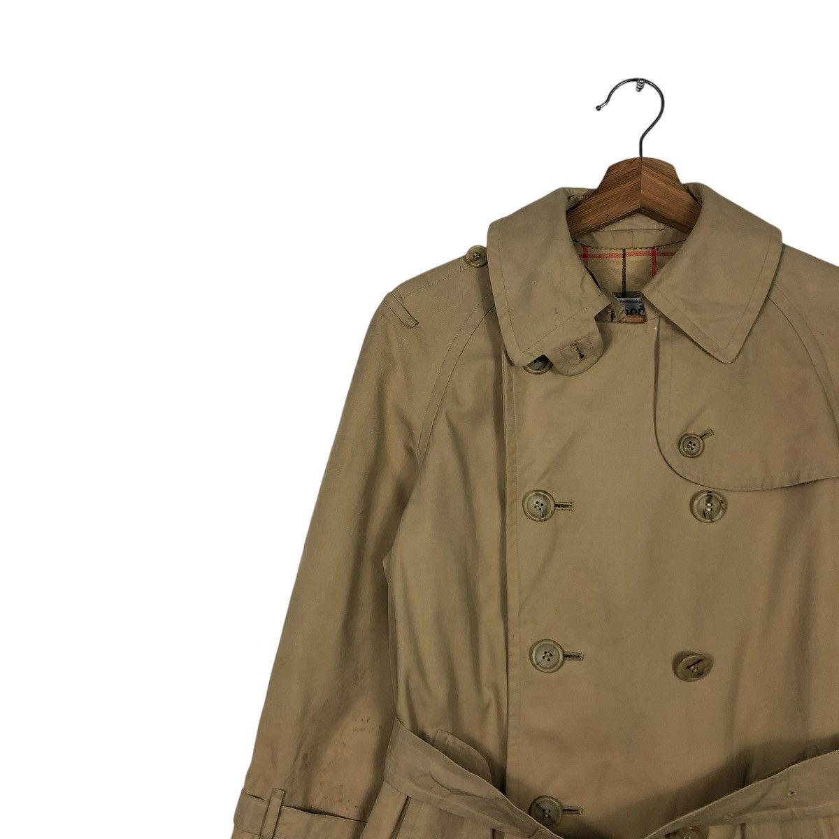 Burberry 🔥VINTAGE TRENCH COAT LONG JACKET BURBERRYS NOVA CHECK Size US S / EU 44-46 / 1 - 10 Thumbnail