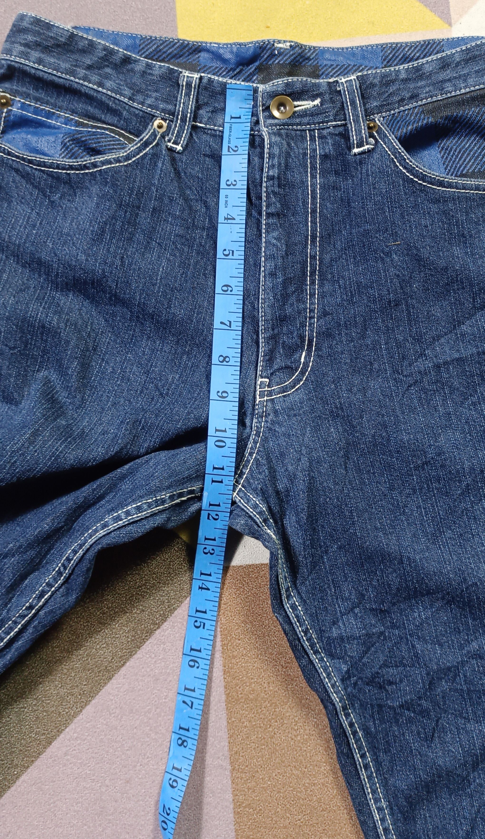 Japanese Brand Nakane Yasu Blok Design Denim style Travis Scott Size US 32 / EU 48 - 13 Thumbnail