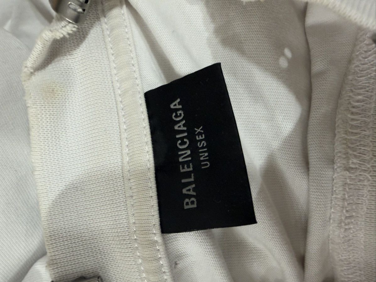 Balenciaga Balenciaga white piercing t-shirt 5 Size US XXL / EU 58 / 5 - 8 Thumbnail