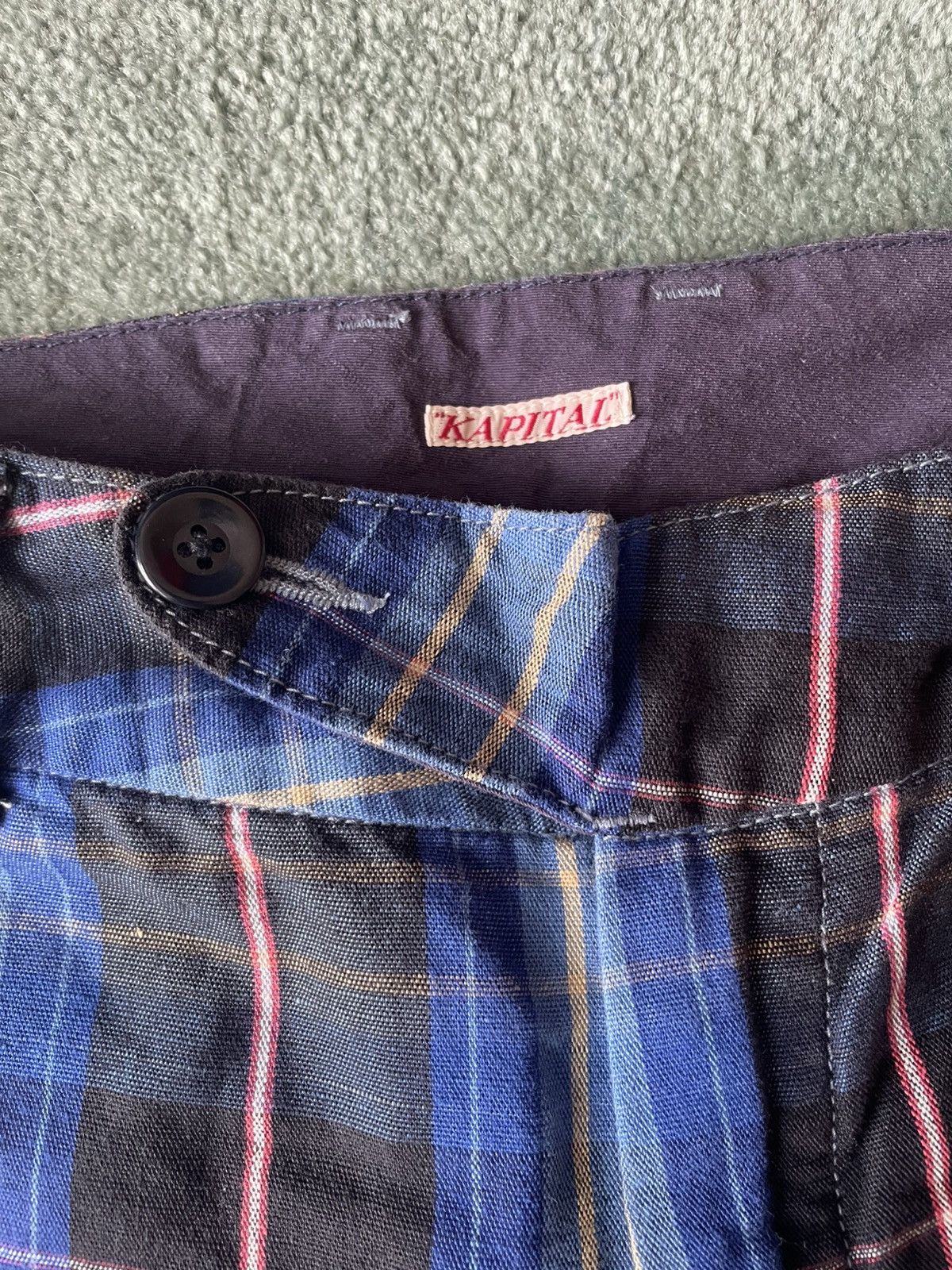 Japanese Brand Kapital plaid 3/4 pants / shorts Size 27" / US 4 / IT 40 - 3 Thumbnail