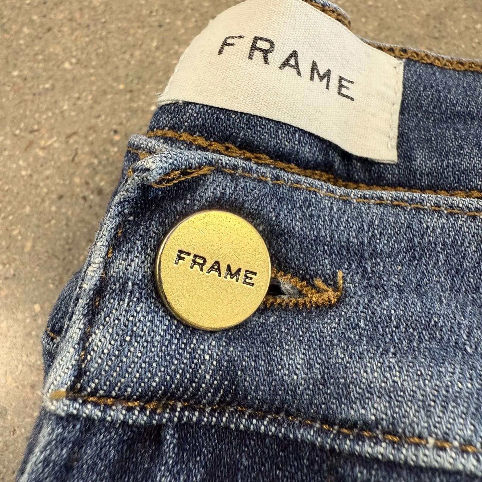 Frame NWOT Frame Denim Le High Flare Jeans Blue Deadstock DS - 33 Size 33" - 4 Thumbnail
