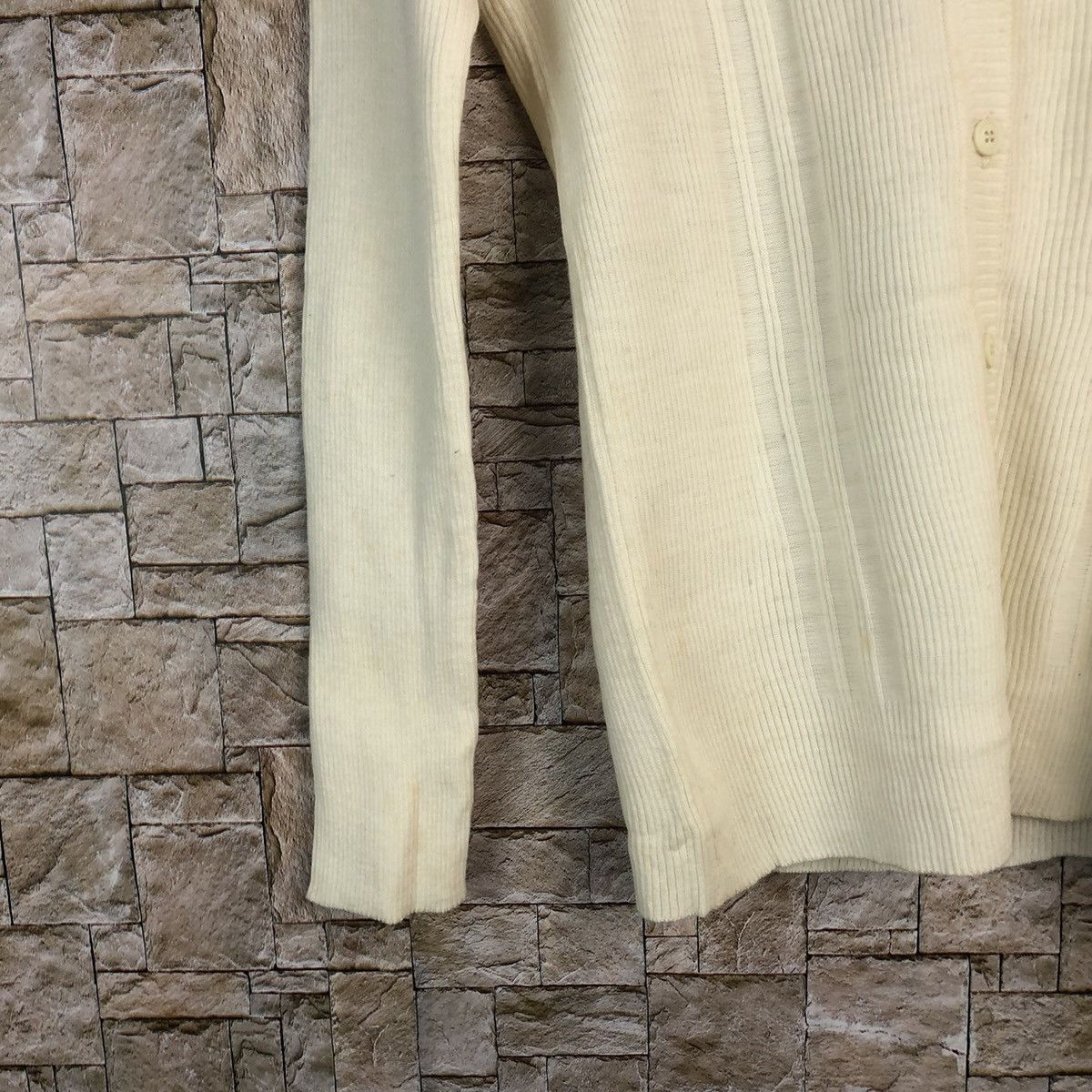 Homespun Knitwear × Japanese Brand Hamina White Knitwear cardigan vintage japan #A921 Size M / US 6-8 / IT 42-44 - 7 Thumbnail