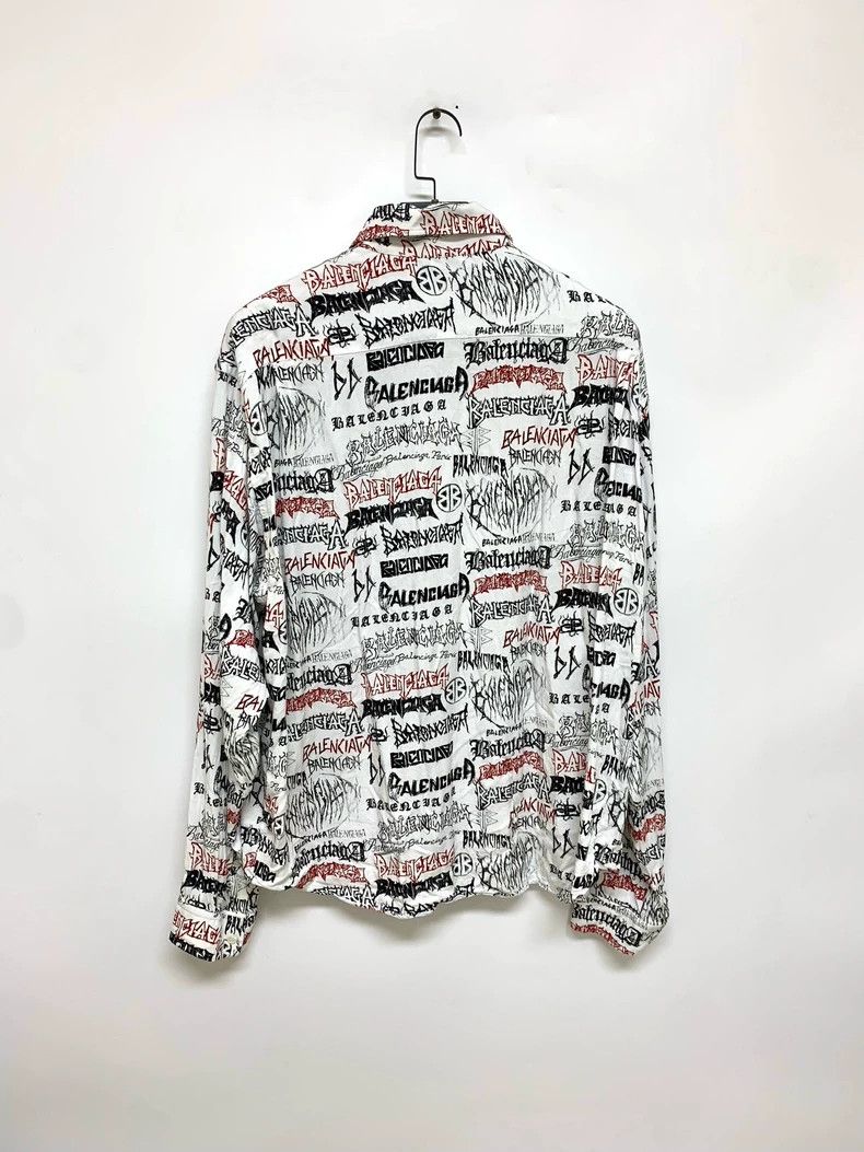 Balenciaga Balenciaga size 37 Letter print shirt Size US M / EU 48-50 / 2 - 2 Thumbnail