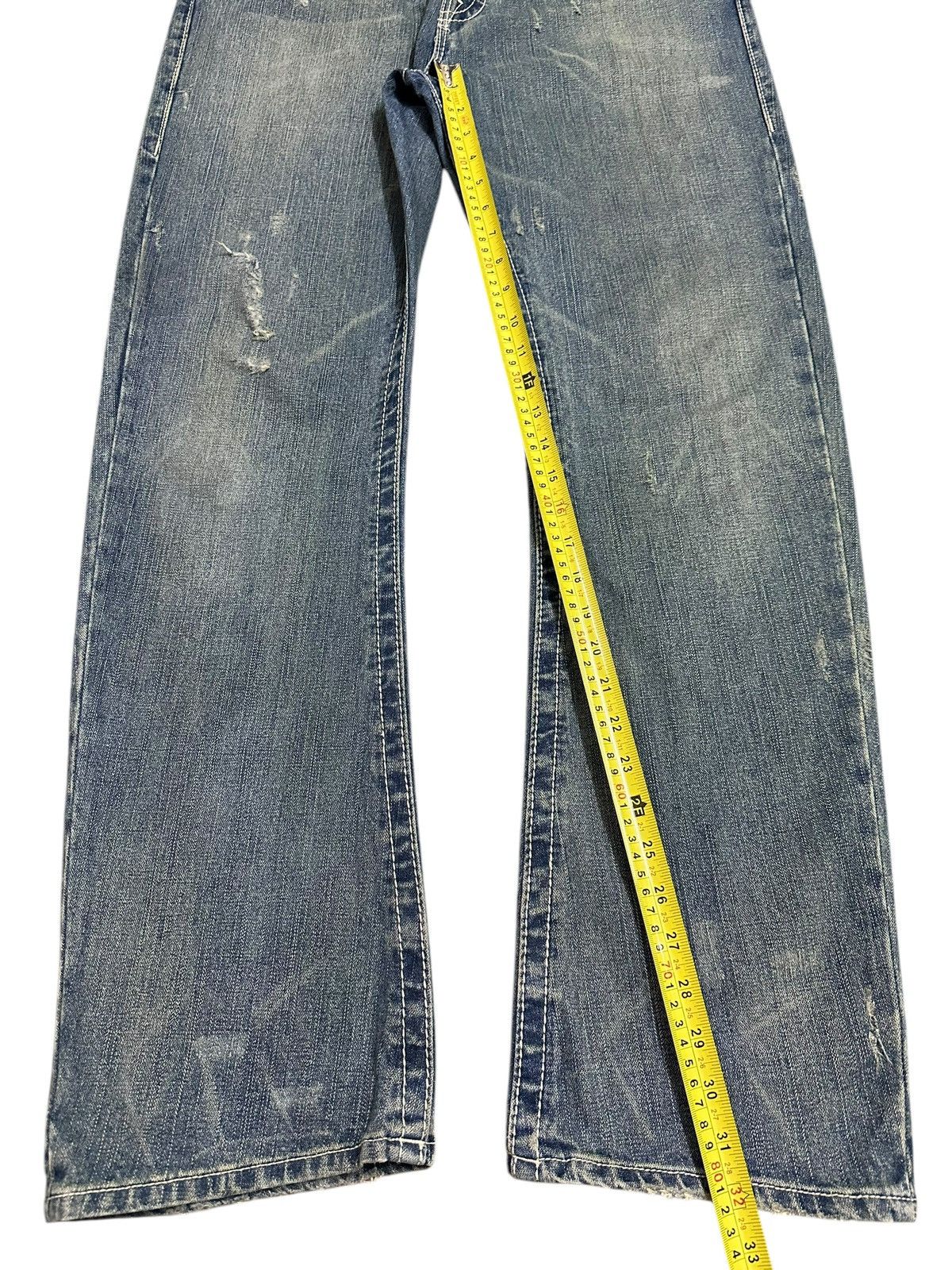 Japanese Brand Vintage True Religion Blue Wash Style Loose Jeans Size US 36 / EU 52 - 14 Thumbnail