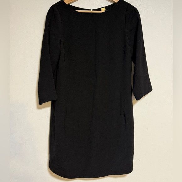 Vince Vince Black 3/4 Sleeve Shift Dress Women’s Size 4 Size S / US 4 / IT 40 - 2 Thumbnail
