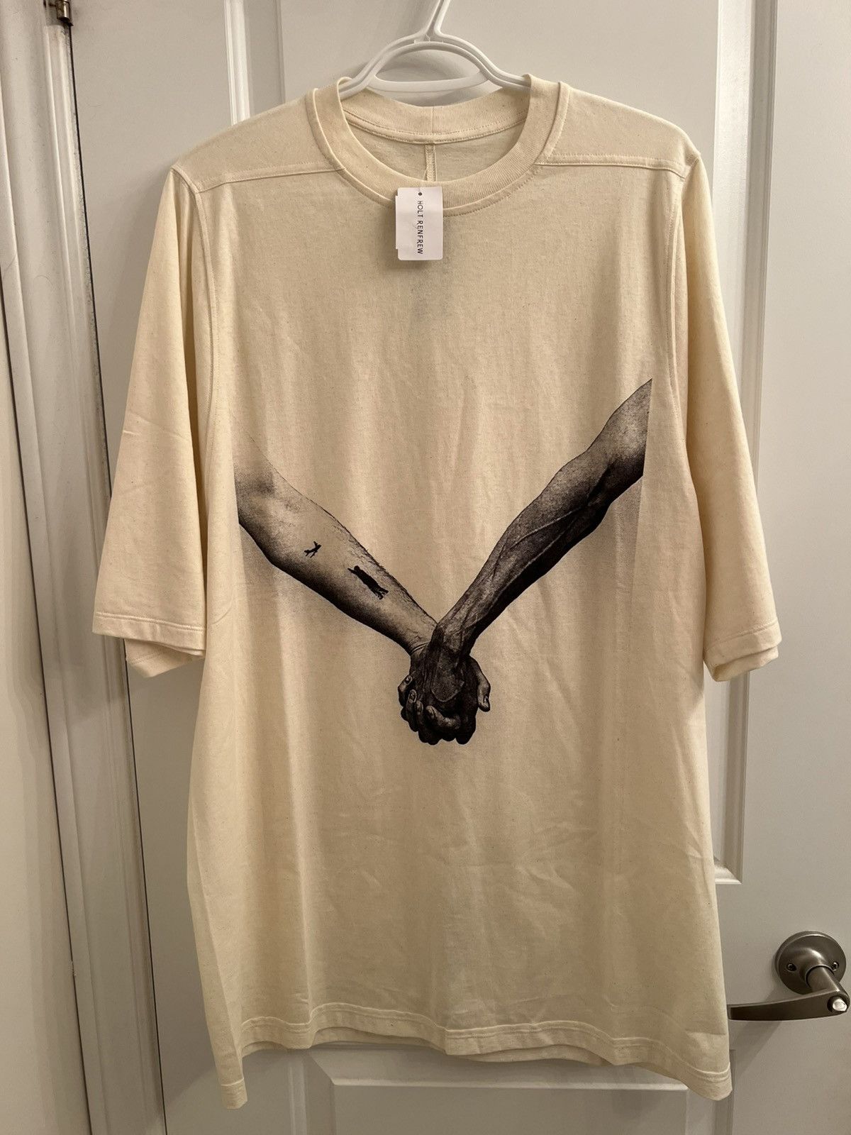 Rick Owens Rick Owens SS25 “Hollywood” Hands Jumbo T-Shirt
