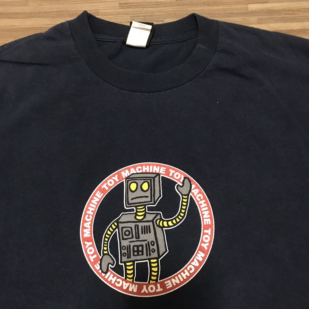 Toy Machine × Vintage VINTAGE SKATEBOARD TOY MACHINE ROBOTS CENTER LOGOS 90s TEE Size US L / EU 52-54 / 3 - 2 Thumbnail